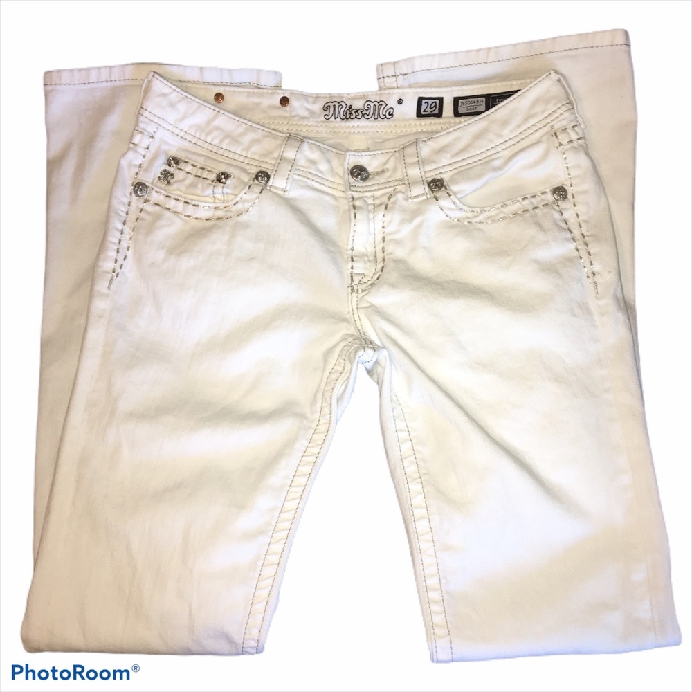 Miss Me Boot cut White Jeans size 29